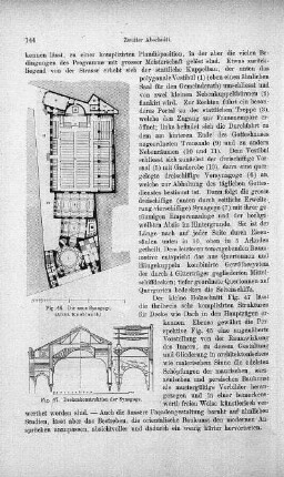 Fig. 46. Die neue Synagoge ; Abbildung: Fig. 47. Deckenkonstruktion der Synagoge