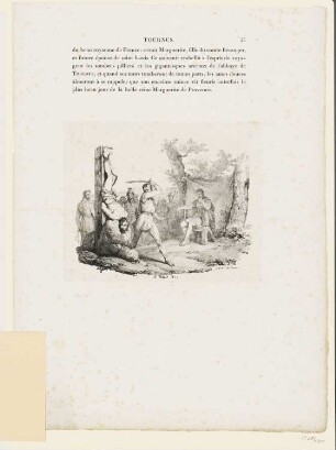 Martyrium des Heiligen Valerian, aus: "Malerische Reisen aus dem alten Frankreich"