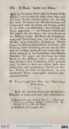 II. Ursprünglicher Sitz der Idäischen Daktylen