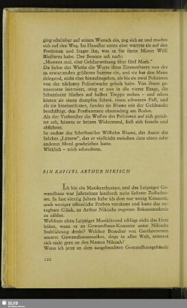 Ein Kapitel Arthur Nikisch : Kapitel Arthur Nikisch