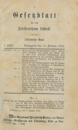 18. Februar 1882-30. Decbr. 1885