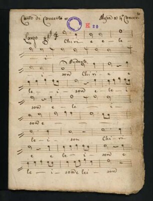19-31, Canto di Concerto