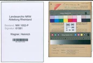 Entnazifizierung Heinrich Wagner , geb. 18.12.1884 (Kriminalinspektor)