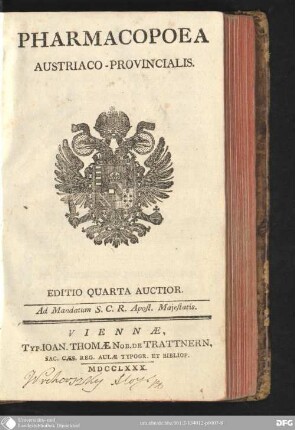 Pharmacopoea Austriaco-provincialis