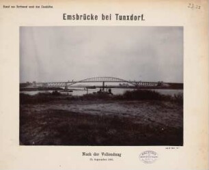 Dortmund-Ems-Kanal. Emsbrücke, Tunxdorf: Ansicht