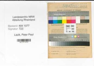 Entnazifizierung Peter Paul Lazik , geb. 29.06.1906 (Polizist)