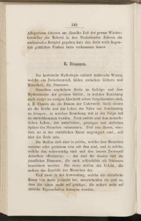 B. Dämonen.