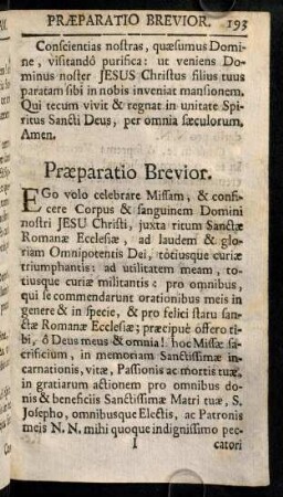 193-194, Praeparatio Brevior