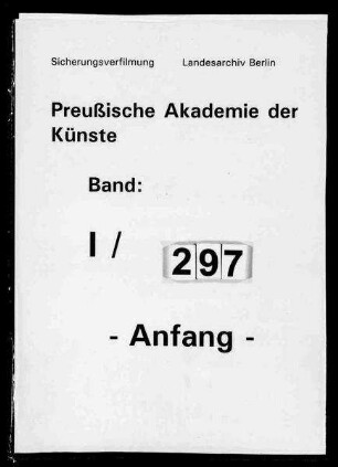 Prof. Hugo Lederer, Vorsteher eines akademischen Meisterateliers für Bildhauerei
