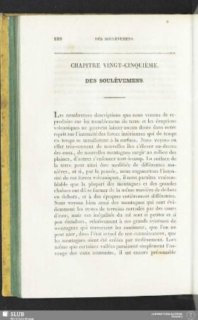Chapitre vingt-cinquième. Des soulèvemens