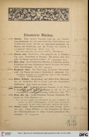 Illustrirte Bücher (Nr. 1280- 1297)
