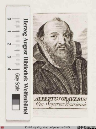 Bildnis Albert Grauer (lat. Graverus)