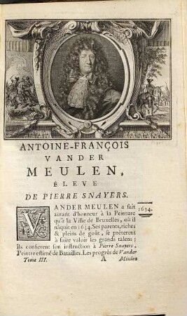 La vie des peintres flamands, allemands et hollandois : avec des portr. gravés en taille-douce, une indication de leurs principaux ouvrages et des réflexions sur leurs différentes manieres, 3