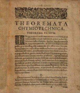 Solis E Puteo Emergentis: Sive Dissertationis Chymiotechnicae Libri Tres : In quibus totius Operationis Chymicae methodus Practica: Materia Lapidis Philosophici, & nodus solvendi eius, operandique, ut & Clavis operum Paracelsi, qua abstrusa explicantur deficientia supplentur ; Cum praefatione Chymiae Veritatem asserente