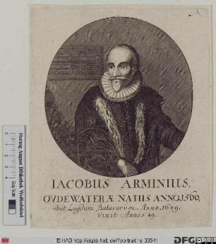 Bildnis Jacobus (eig. Jacob Harmensz.) Arminius