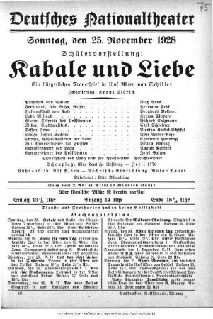 Kabale und Liebe