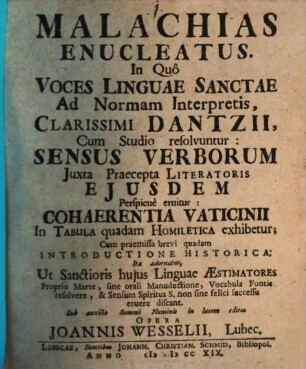 Malachias enucleatus