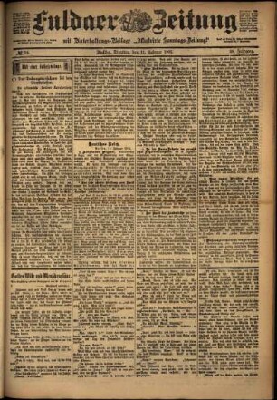Ausgabe vom Dienstag, den 11. Februar 1902.