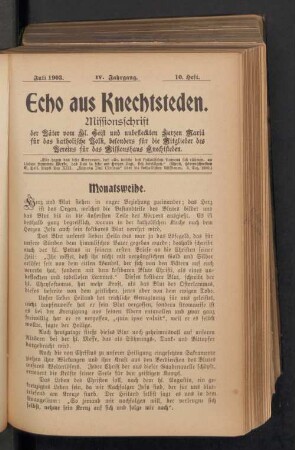 Juli 1903. 10. Heft