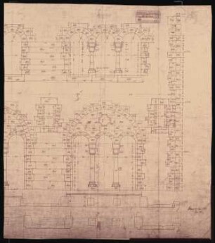 Königliches Residenzschloss Posen, Posen: Versetzplan Portale 1:20
