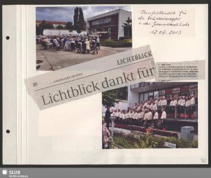 Benefizkonzert im Hof der Wohnungsgenossenschaft Johannstadt für die Hochwasseropfer (Bilder 1 und 2) : Dirigent: Axel Langmann
