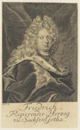 Bildnis des Friedrich, Regierender Herzog zu Sachsen Gotha