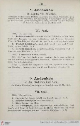 VII. Saal (Nr. 1098 - 1099)