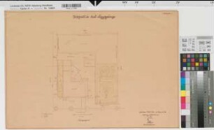 Bad Lippspringe (Bad Lippspringe) Posthaus Lageplan 1932 1 : 200 41,5 x 62 Pause Oberpostdirektion Münster