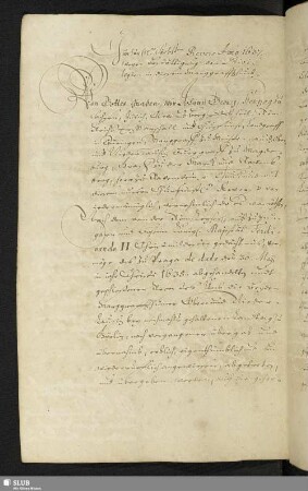 Churfürstl. Sächß. Revers Anno 1637. wegen Bestättigung der Privilegien in diesem Marggraffthumb.