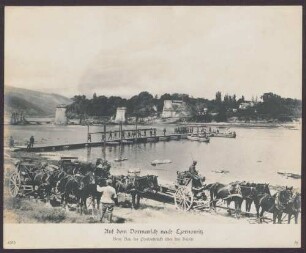 Auf dem Vormarsch nach Czernowitz. Beim Bau der Pontonbrücke über den Dnjestr