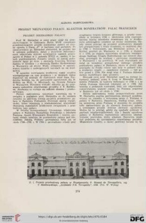 Projekt nieznanego pałacu. Klasztor Bonifratrów. Pałac Branickich