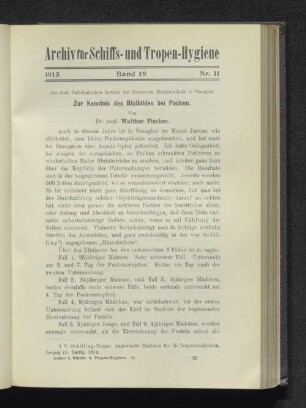 Zur Kenntnis des Blutbildes bei Pocken.
