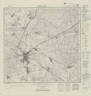 4348 (alte Nr.: 2470) Finsterwalde, Meßtischblatt (4cm - Karte)