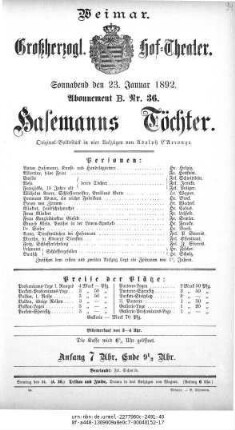 Hasemanns Töchter