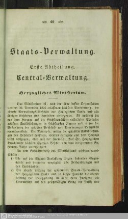 Staats-Verwaltung