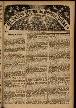 Ausgabe vom Samstag, den 18. Dezember 1886.
