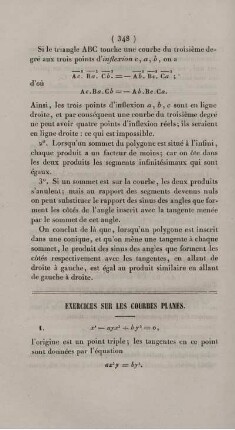 Exercices sur les courbes planes.