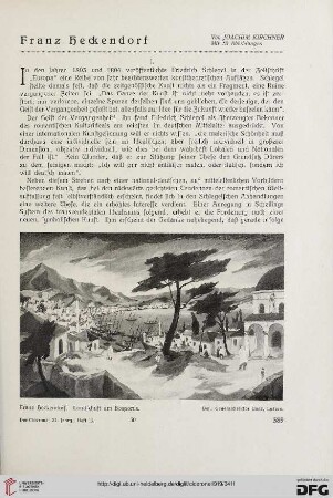 11.1919: Franz Heckendorf