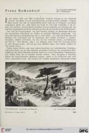11.1919: Franz Heckendorf