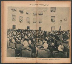 La Asamblea legislativa - Vista general de la Cámara de Diputados [...] - [Fotografía]