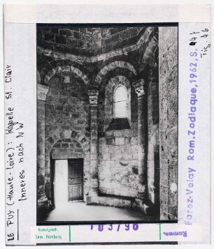 Le Puy: Chapelle Sainte-Claire, Inneres nach Nordwesten