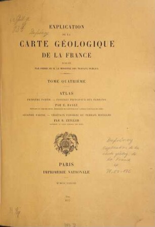 Explication de la carte géologique de la France. 4,[a,2], Atlas ; 2