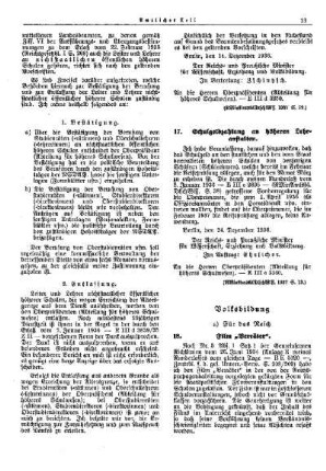 Schulgeldzahlung an höheren Lehranstalten : [Erziehung] ; [Für Preußen] ; [Amtliche Erlasse] ; [Amtlicher Teil]