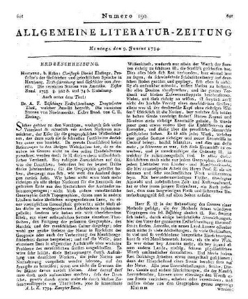 Ebeling, C. D.: Erdbeschreibung und Geschichte von Amerika. Bd. 1. Die vereinten Staaten von Amerika. Hamburg: Bohn 1793 Zugl. u.d.T.: Anton Friedrich Büschings Erdbeschreibung. T. 13