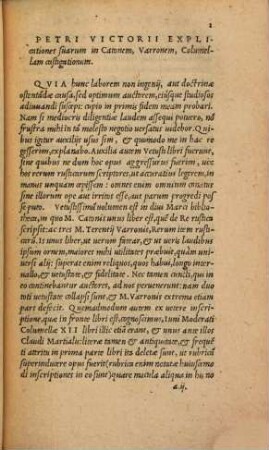 Explicationes suarum in Catonem, Varronem, Columellam Castigationum
