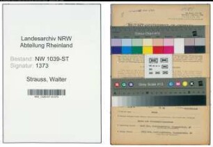 Entnazifizierung Walter Strauss , geb. 04.04.1907 (Einkaeufer)