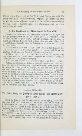 Zweiter Abschnitt. Die Erwerbung der Herrschaft über Mittel- und Unteritalien (366 - 266)