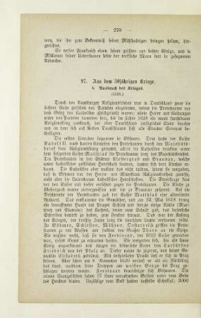 97. Aus dem 30jährigen Kriege