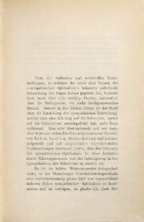 Beitrag zur Kenntniss der Ophthalmia migratoria auf Grund von sieben eigenen Beobachtungen