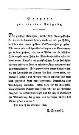 Vorrede zur vierten Ausgabe
